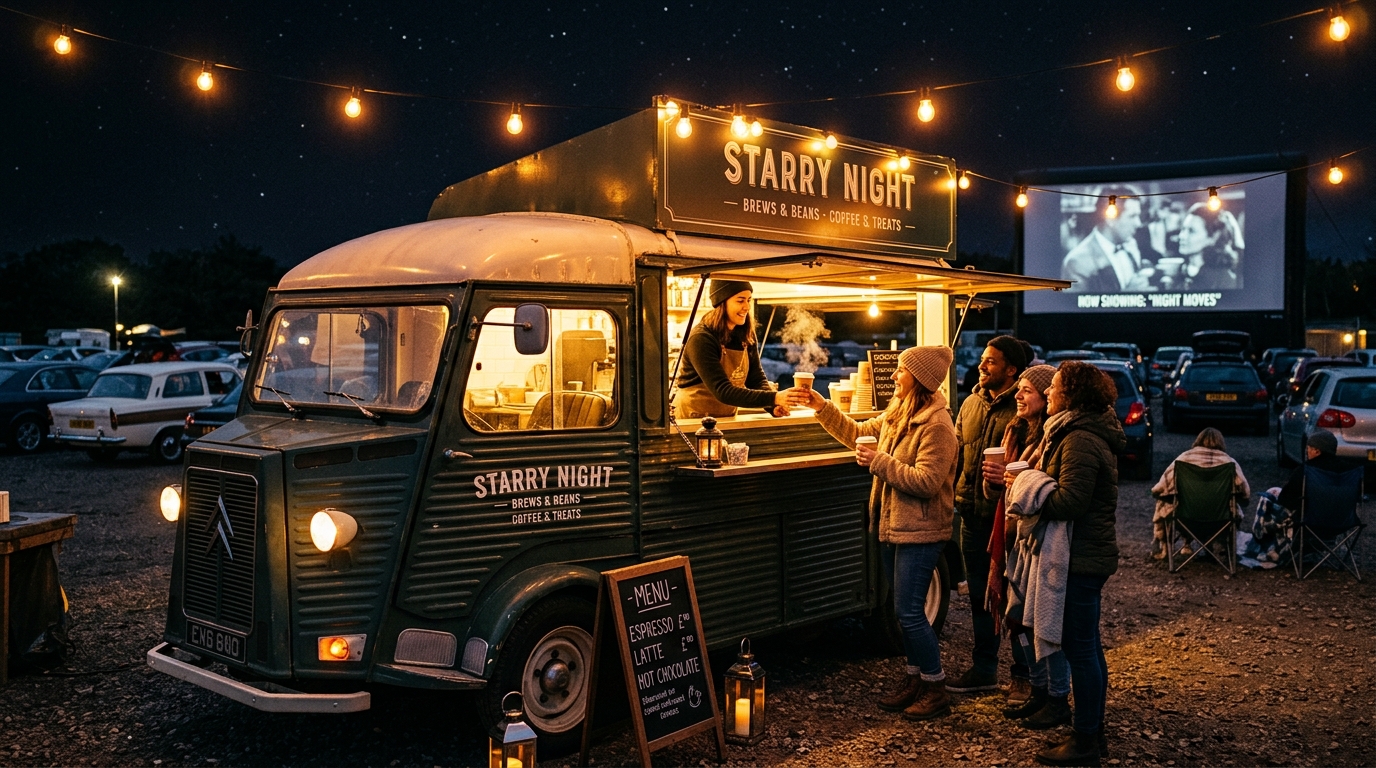 Craft Coffee Cart at Drive-In Cinema